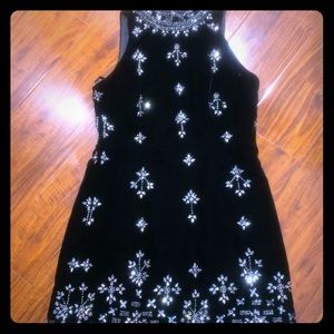 Black and shiny women dress